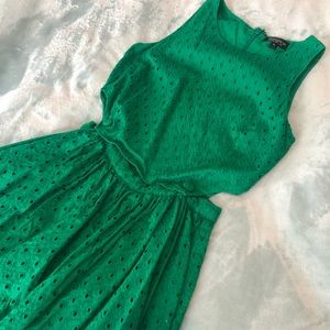 Topshop A line dress with side cutouts